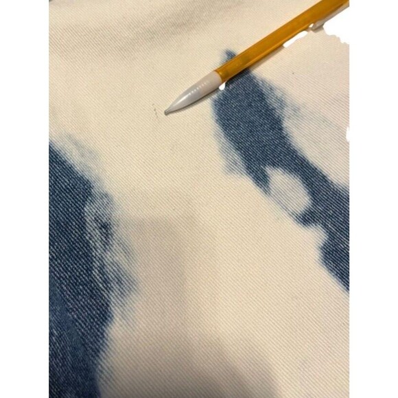 Pacsun Women's Mom Jeans Size 27 Bleach Splatter Design Denim High Rise Raw Hem - Picture 5 of 9